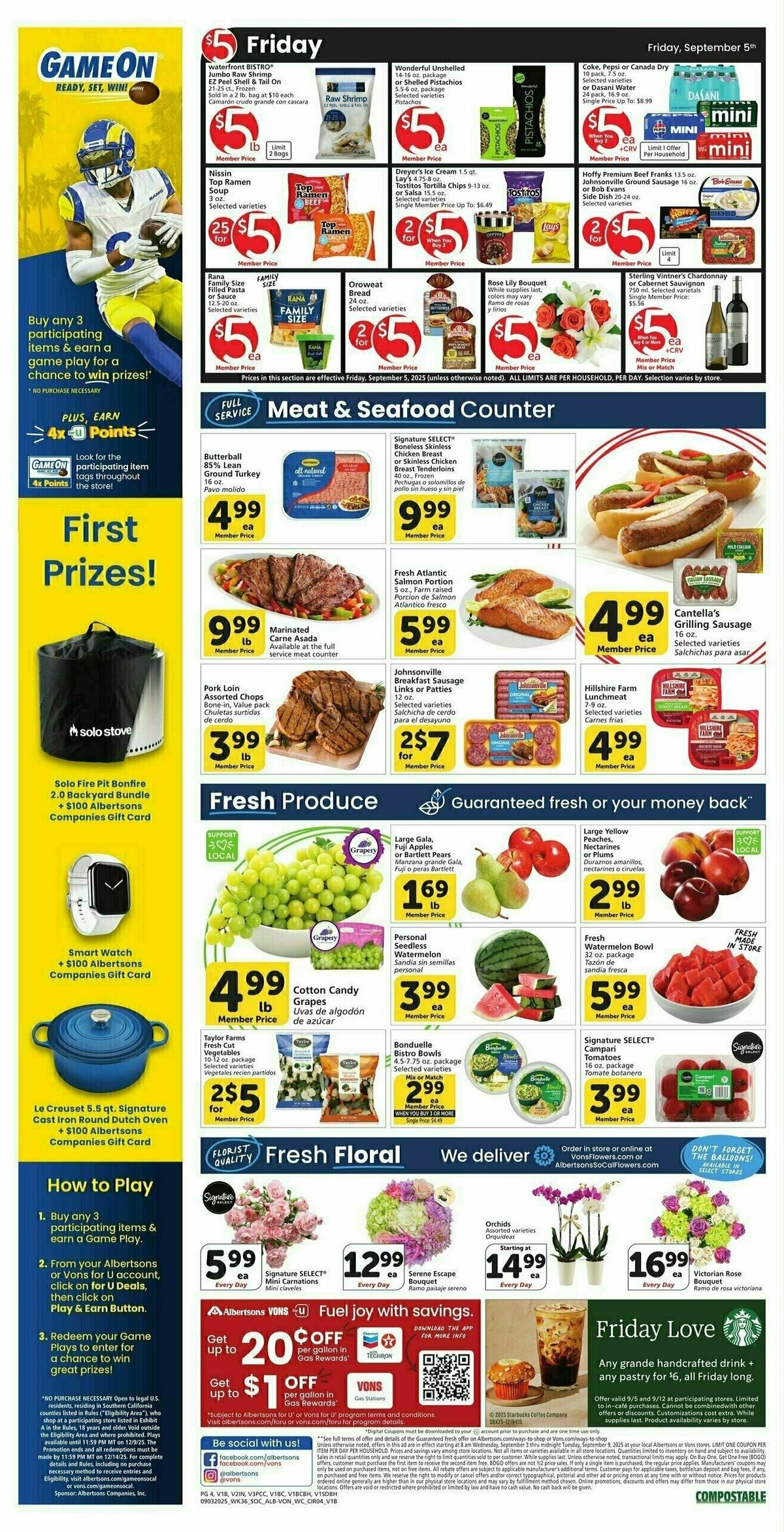 Vons Weekly Ad from September 3