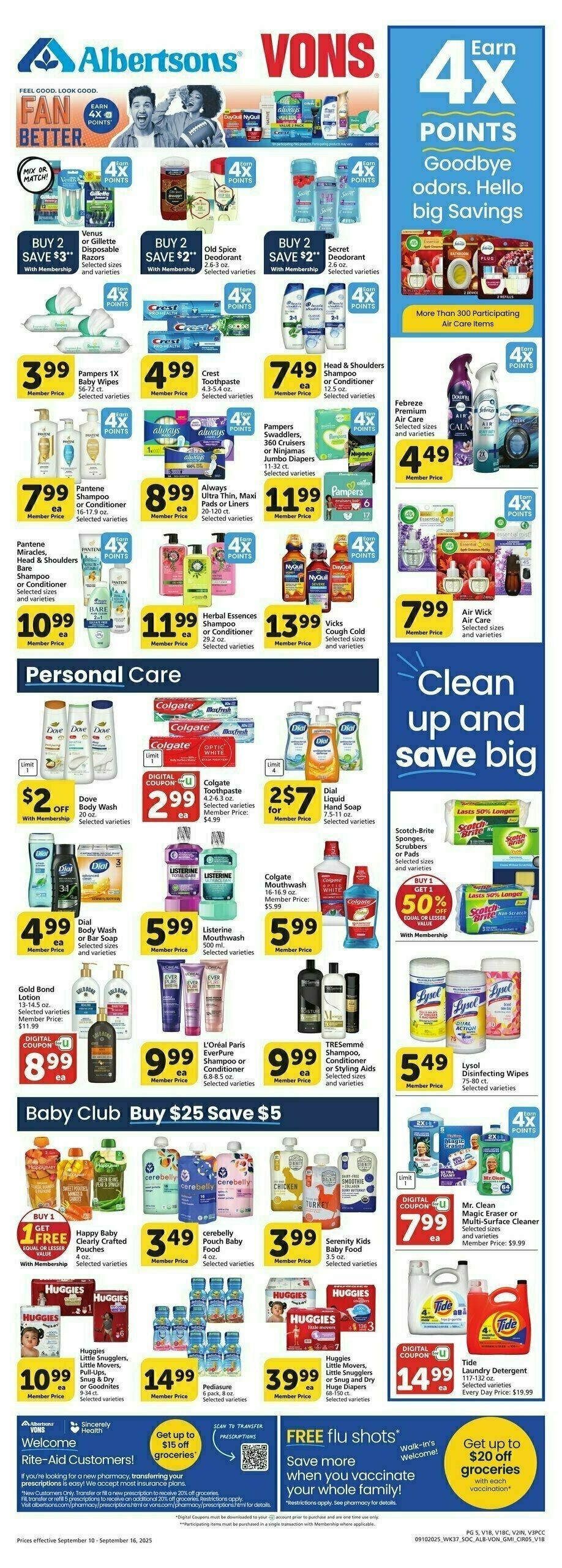 Vons Weekly Ad from September 10