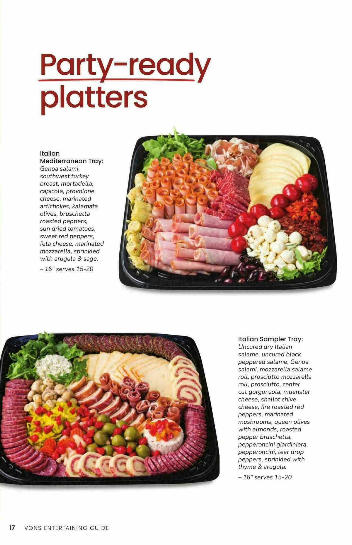 Vons Entertaining Guide Weekly Ad from October 1