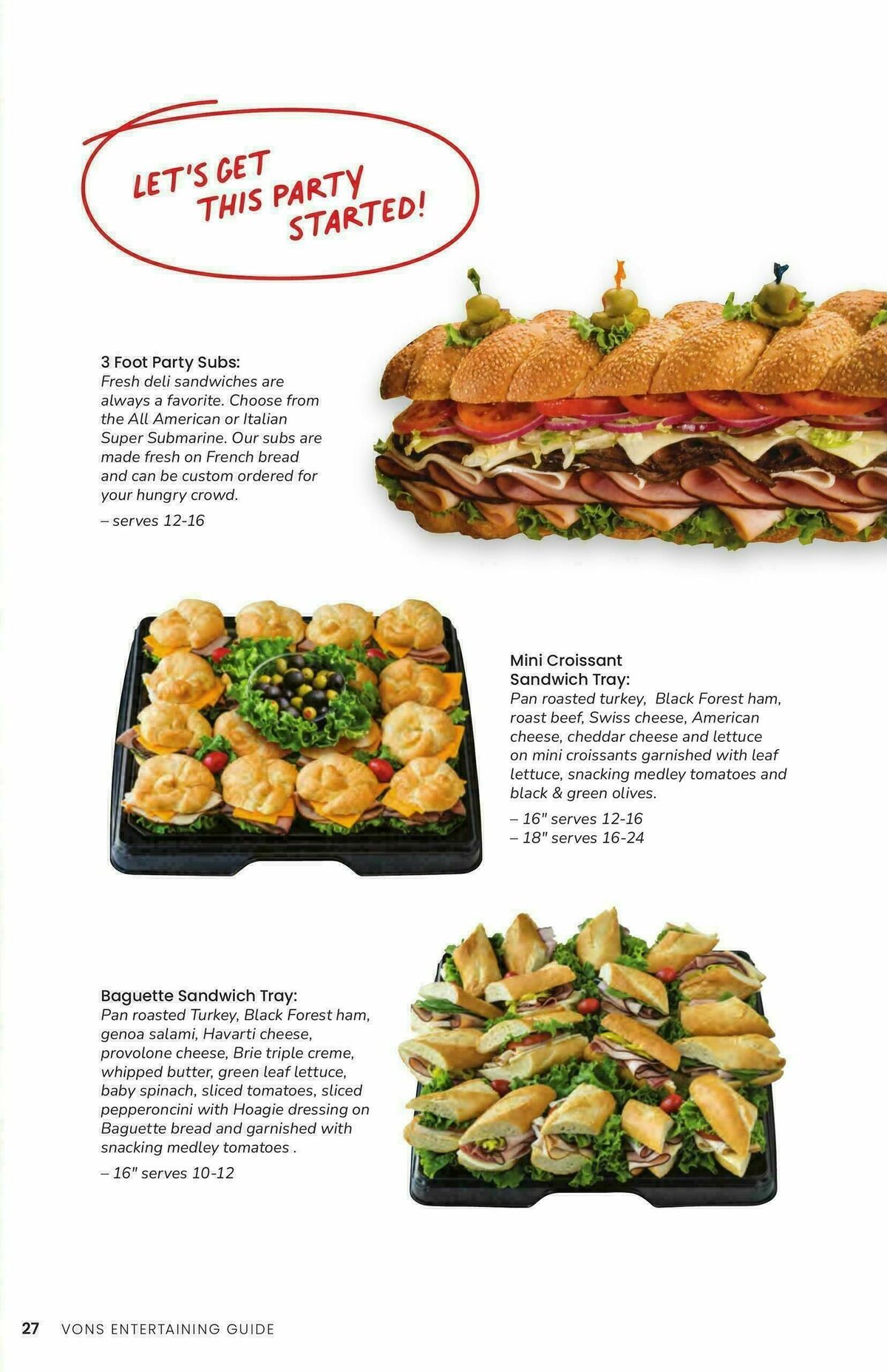 Vons Entertaining Guide Weekly Ad from October 1