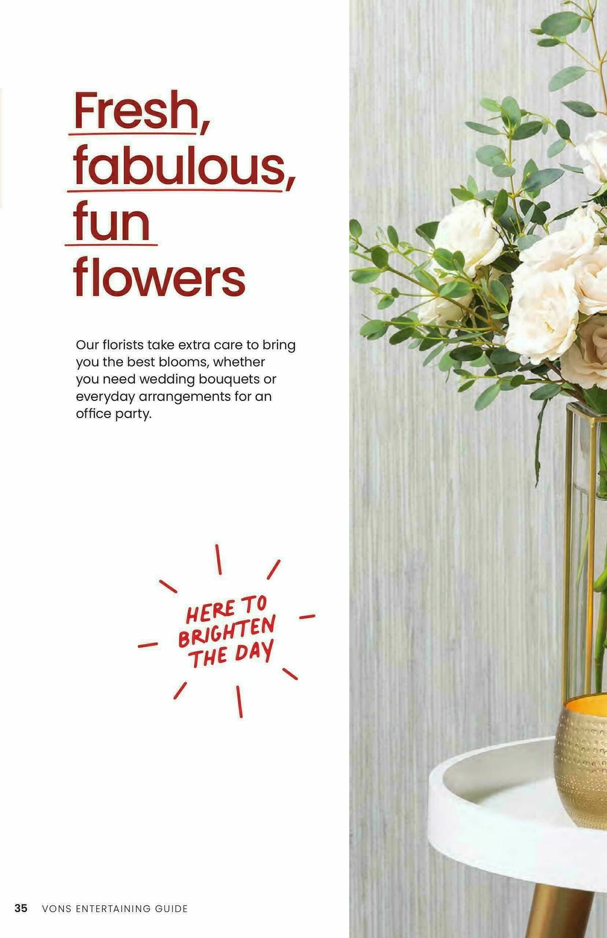 Vons Entertaining Guide Weekly Ad from October 1