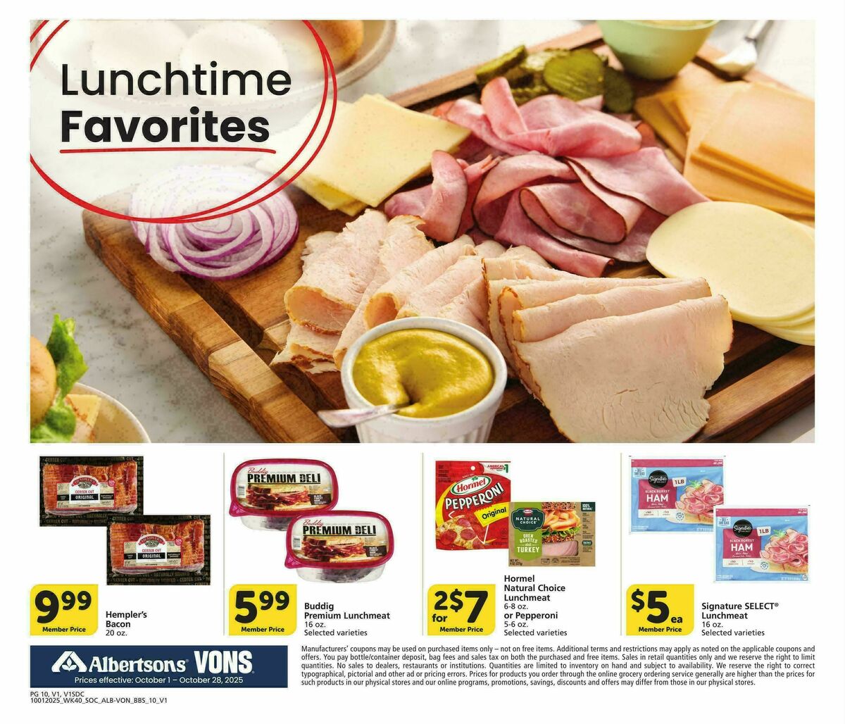 Vons Big Book of Savings Weekly Ad from October 1