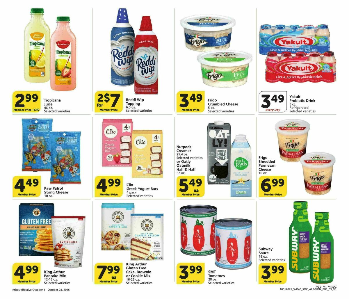 Vons Big Book of Savings Weekly Ad from October 1
