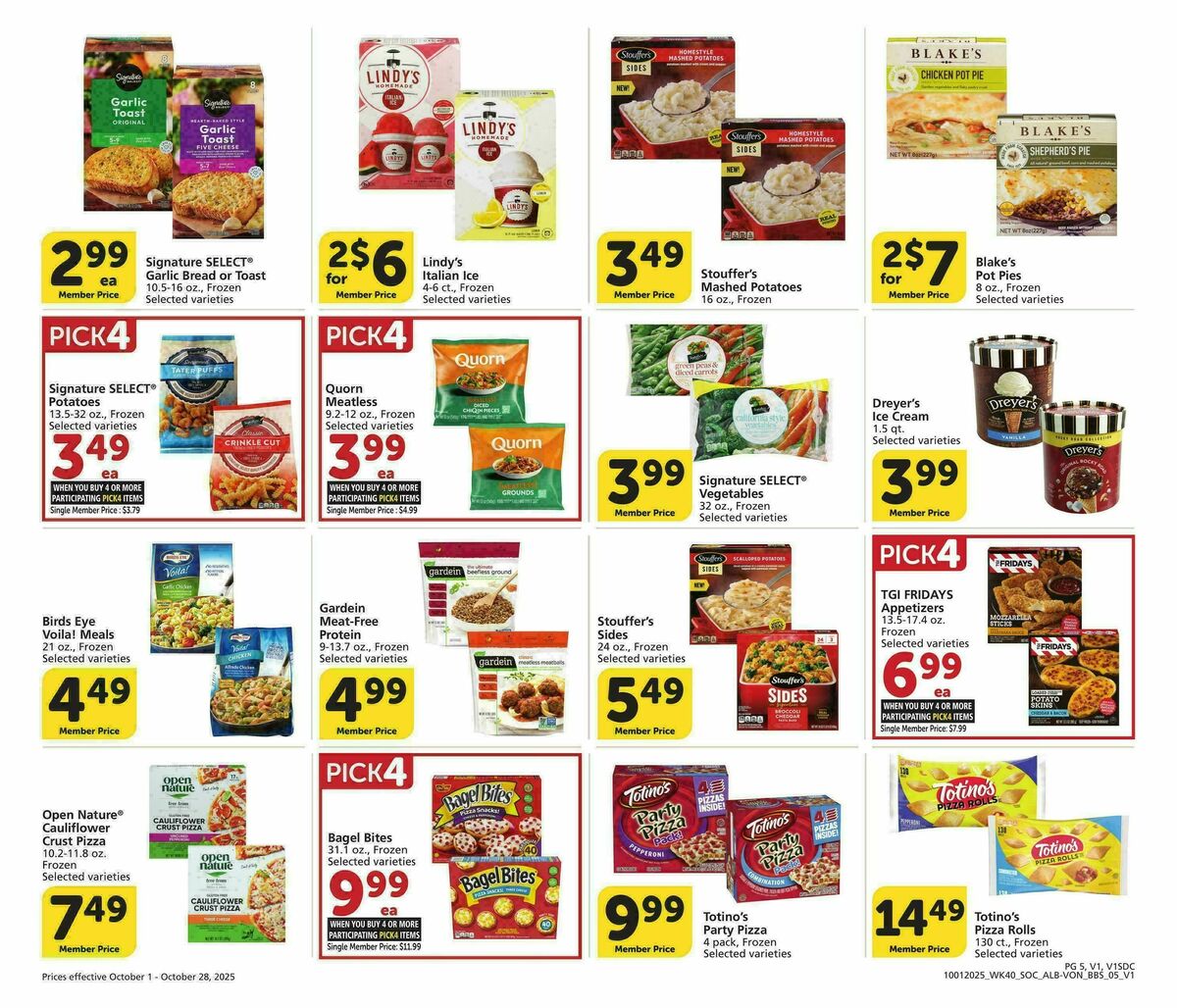 Vons Big Book of Savings Weekly Ad from October 1