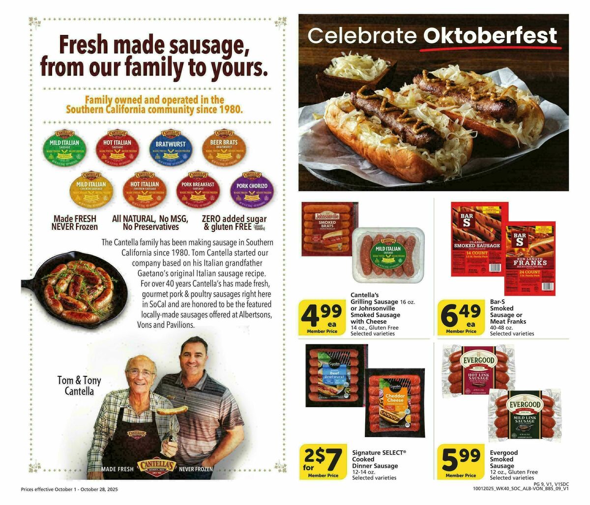 Vons Big Book of Savings Weekly Ad from October 1
