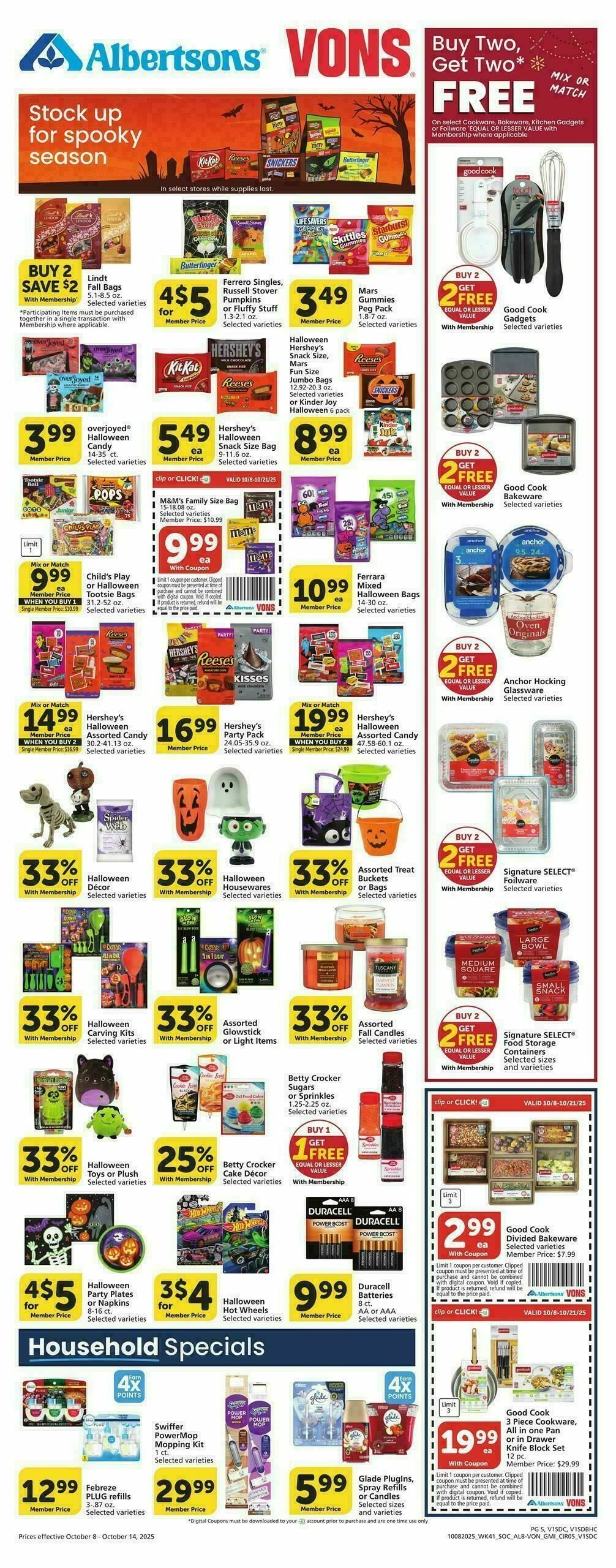 Vons Weekly Ad from October 8