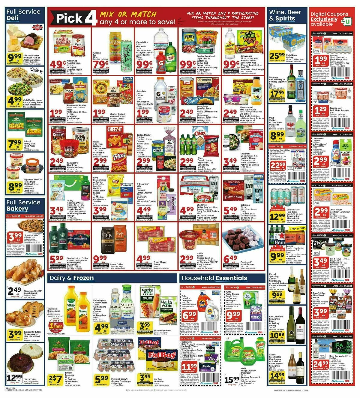 Vons Weekly Ad from October 15