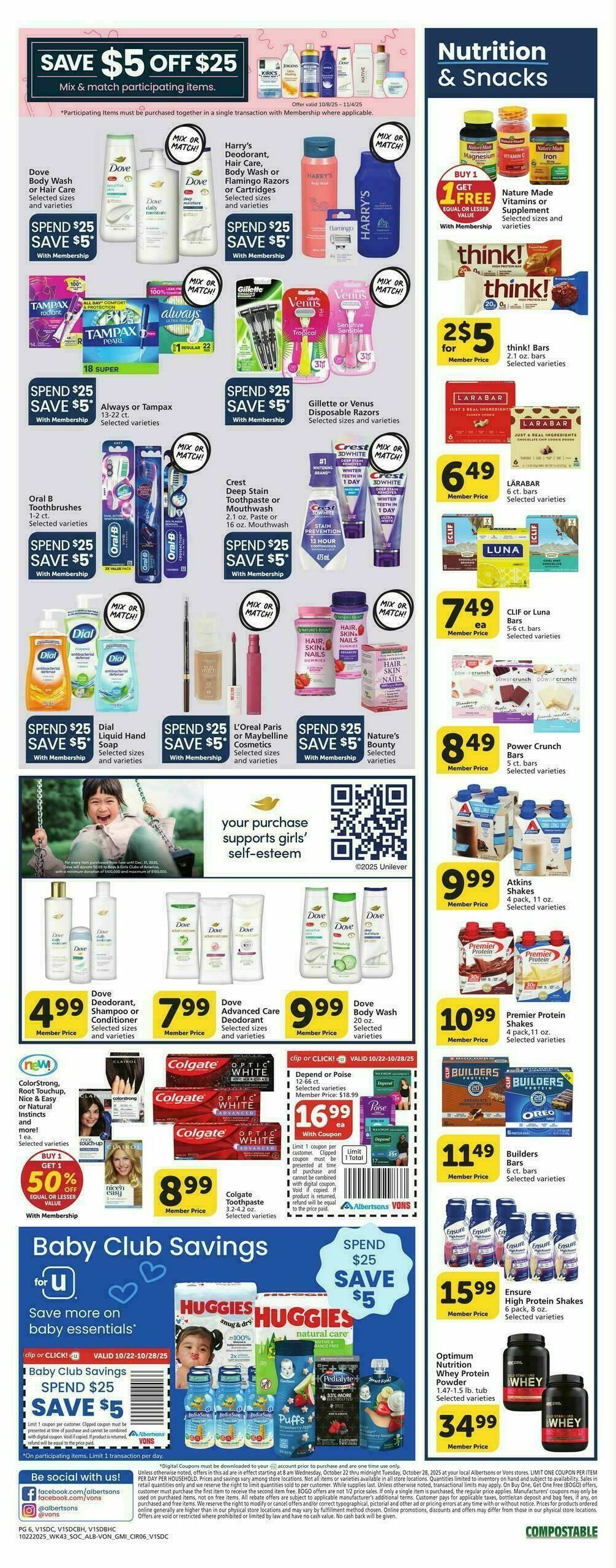 Vons Weekly Ad from October 22