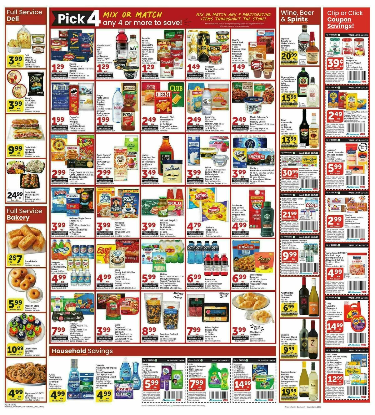 Vons Weekly Ad from October 29