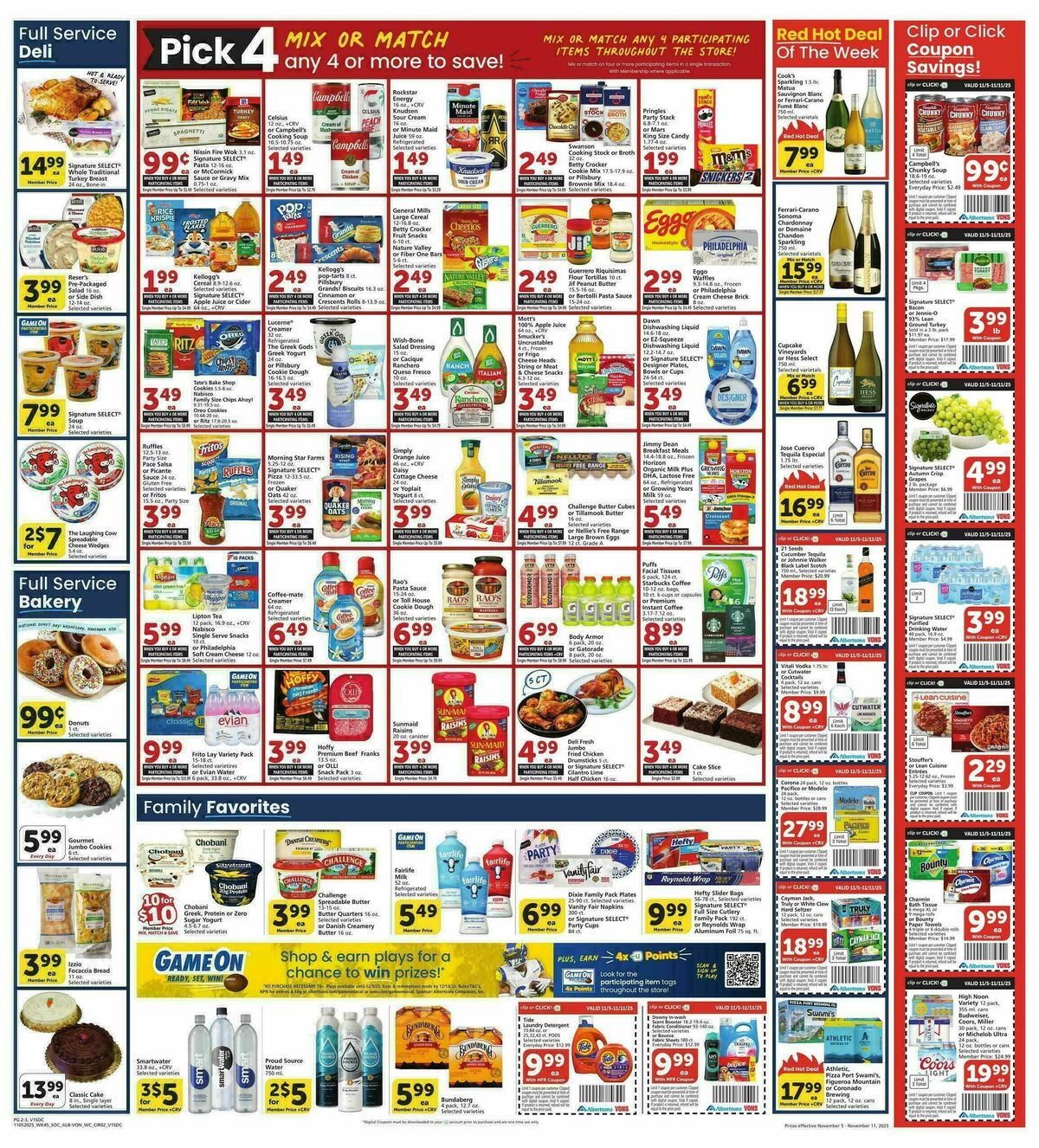 Vons Weekly Ad from November 5