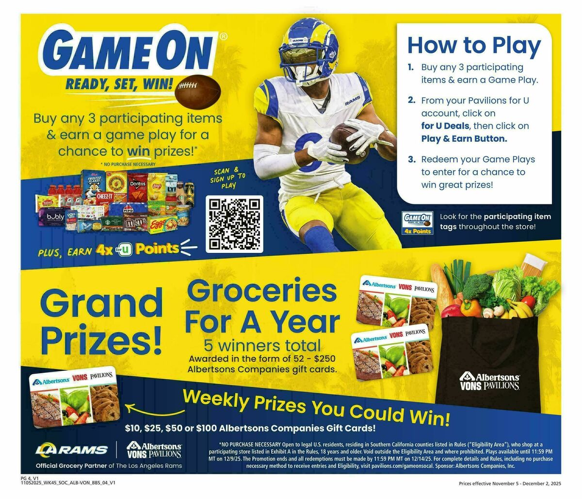 Vons Big Book of Savings Weekly Ad from November 5