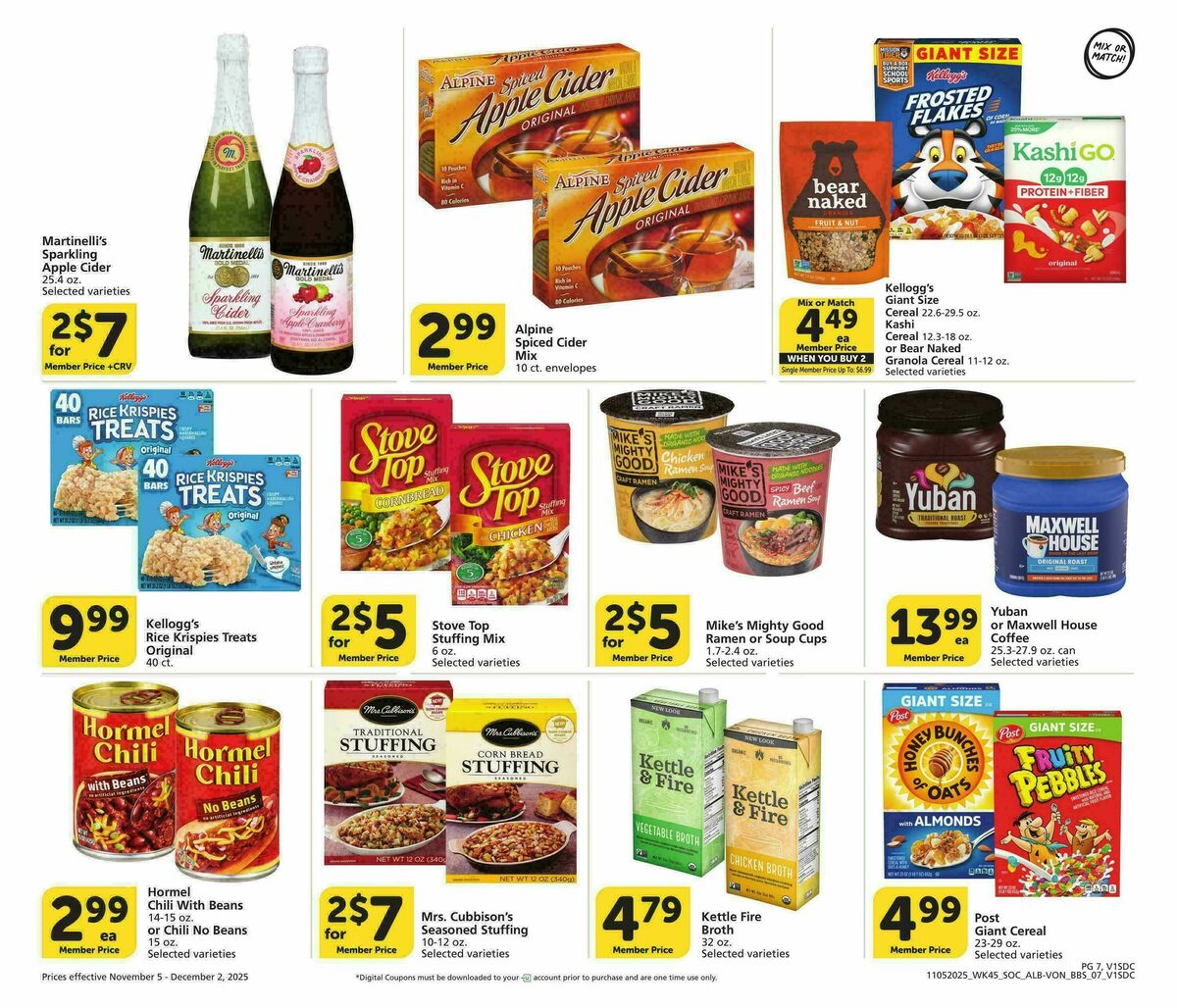 Vons Big Book of Savings Weekly Ad from November 5
