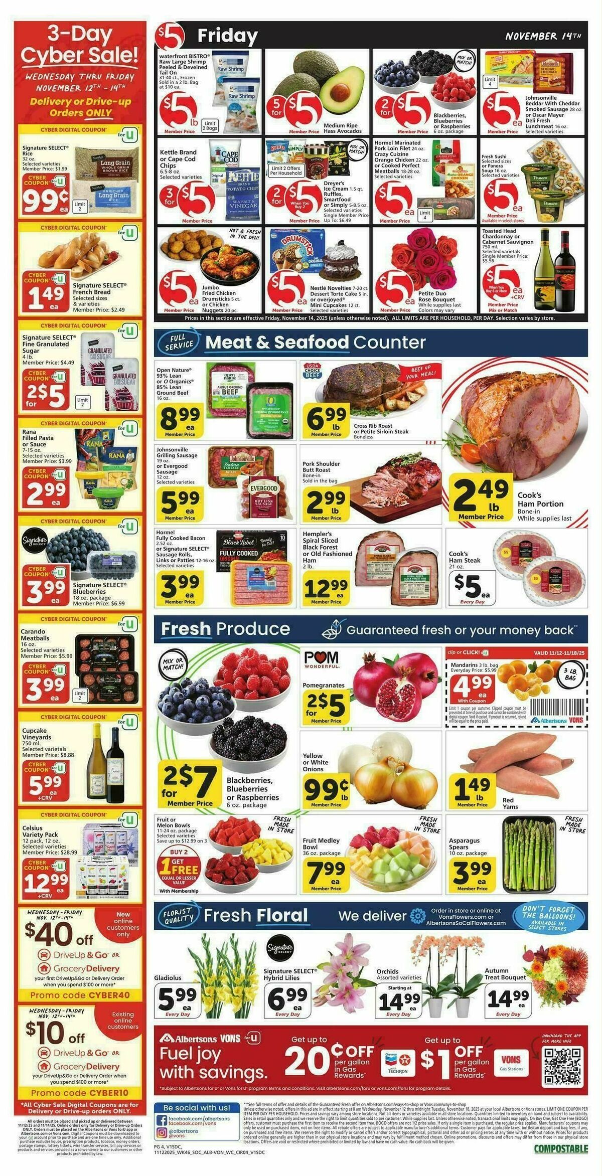 Vons Weekly Ad from November 12