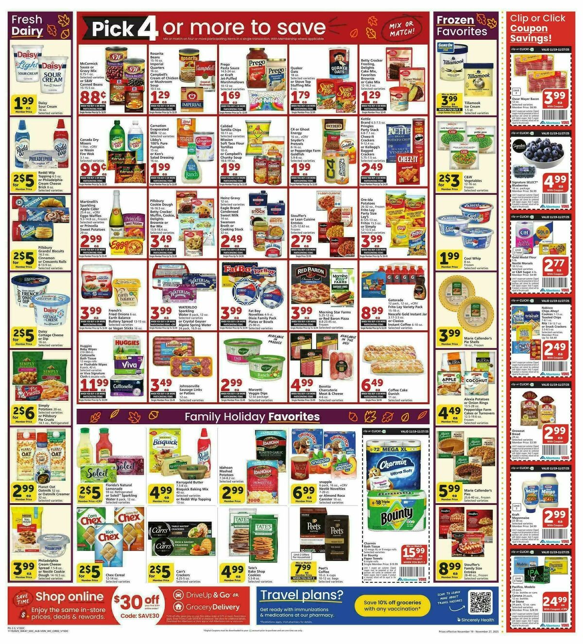 Vons Weekly Ad from November 19