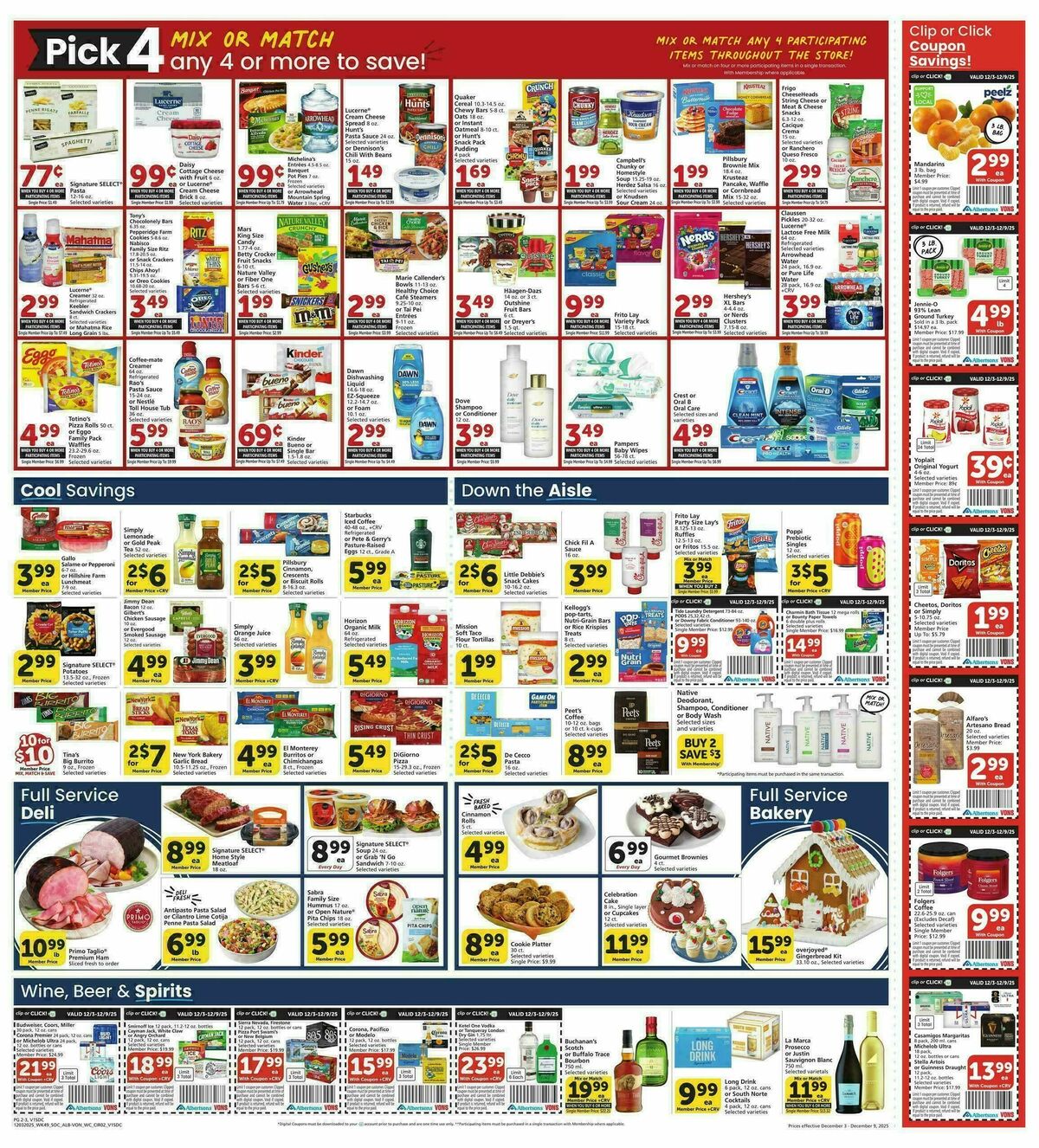 Vons Weekly Ad from December 3
