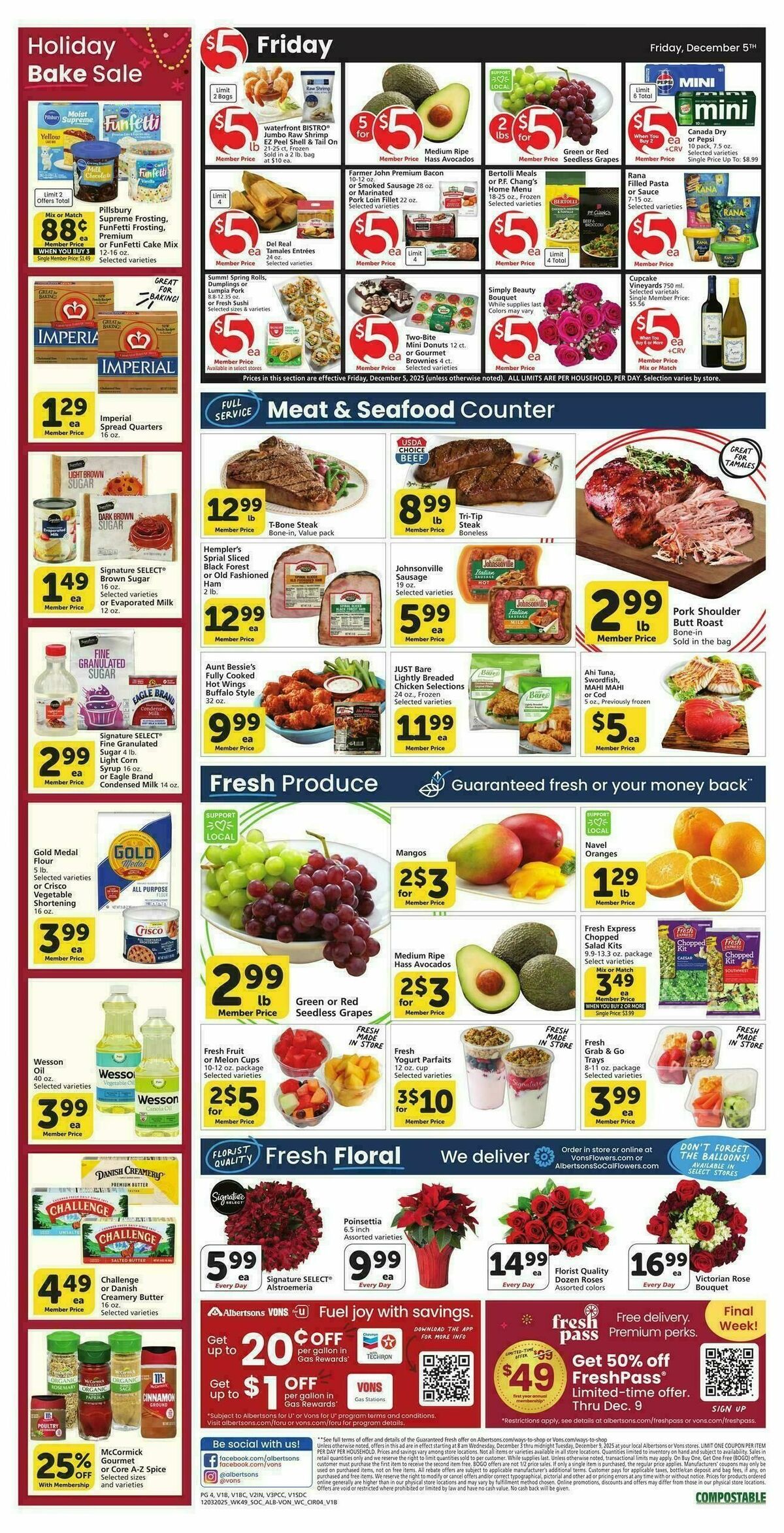 Vons Weekly Ad from December 3