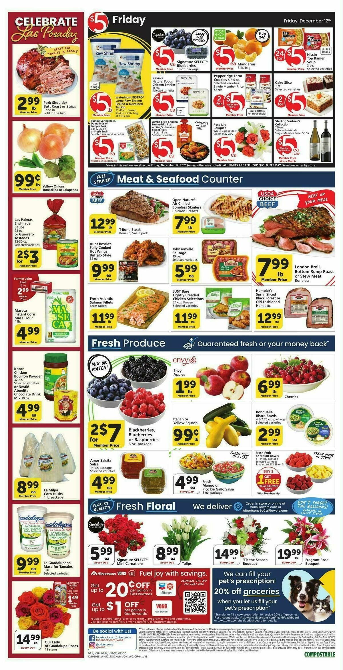 Vons Weekly Ad from December 10