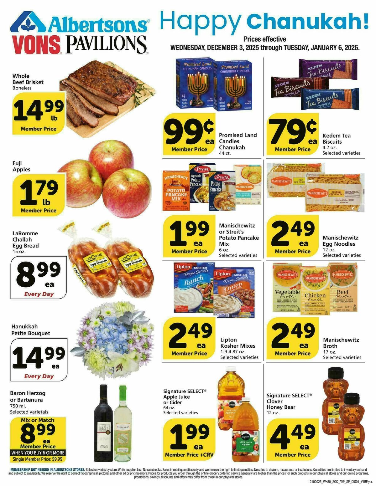 Vons Specialty Publication Weekly Ad from December 9