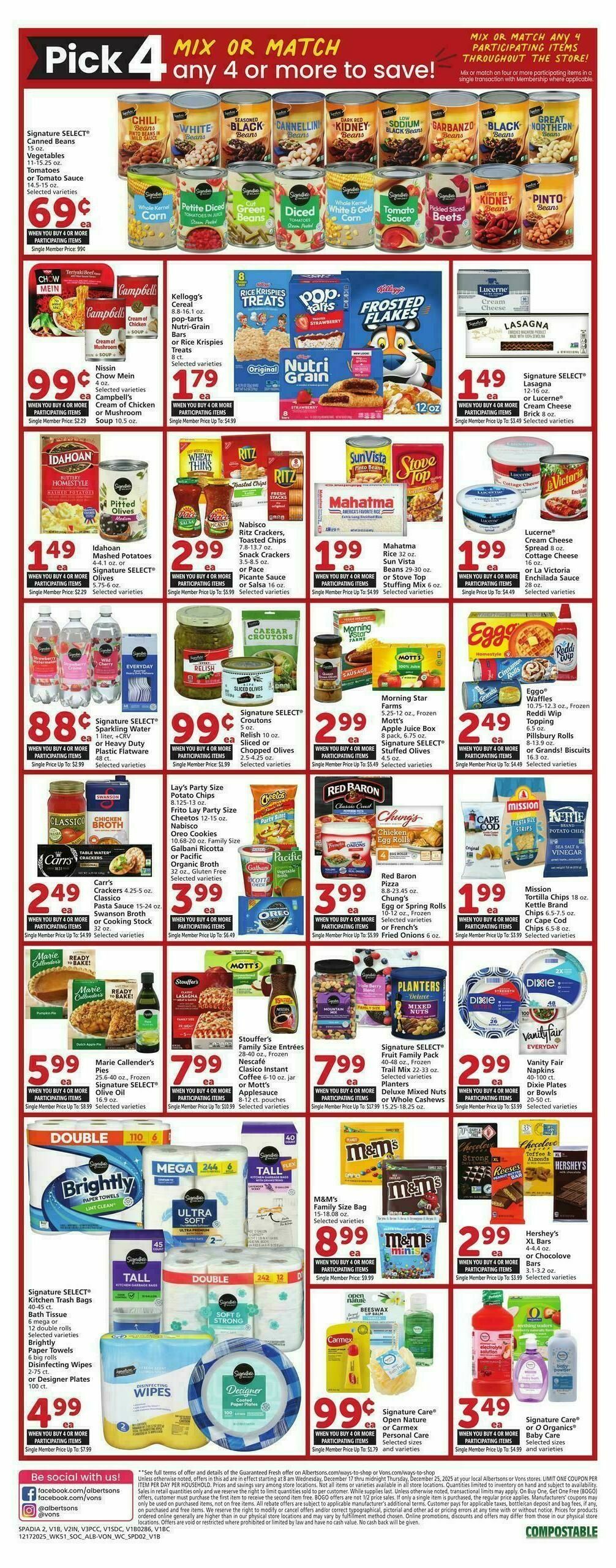 Vons Weekly Ad from December 17