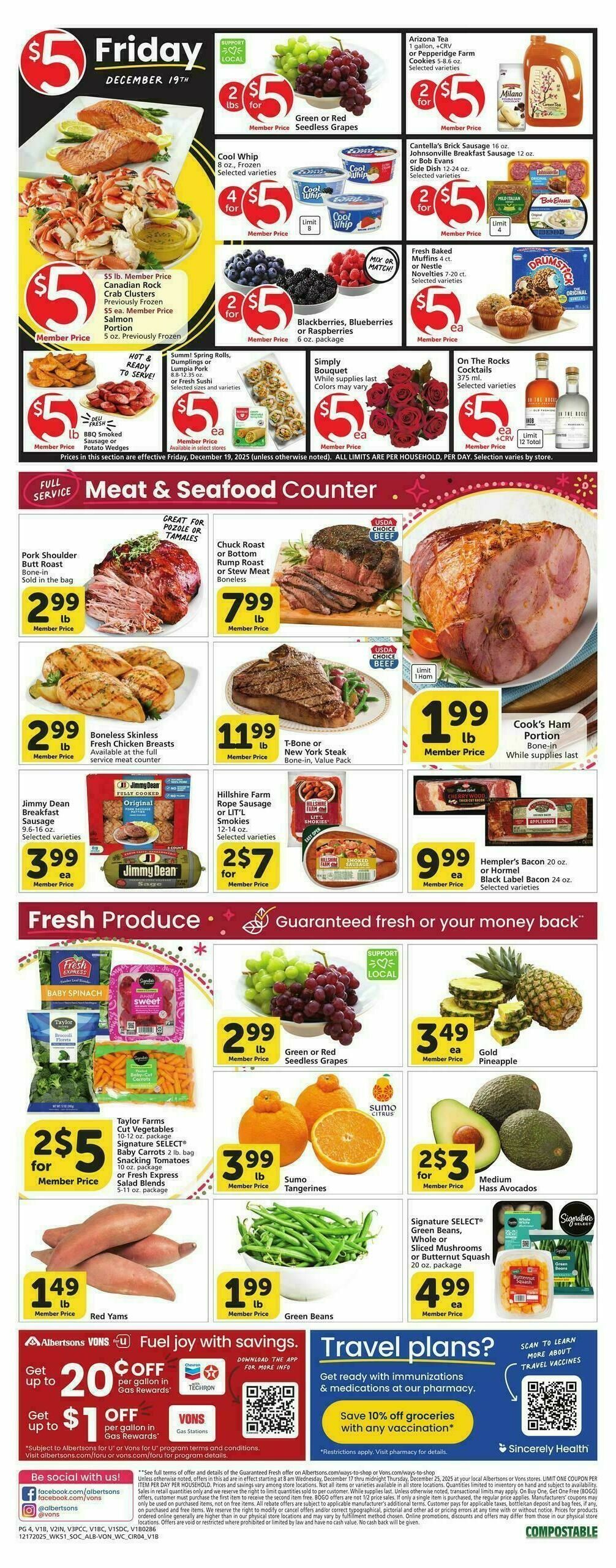 Vons Weekly Ad from December 17