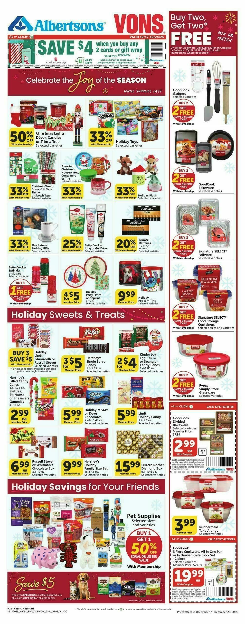 Vons Weekly Ad from December 17