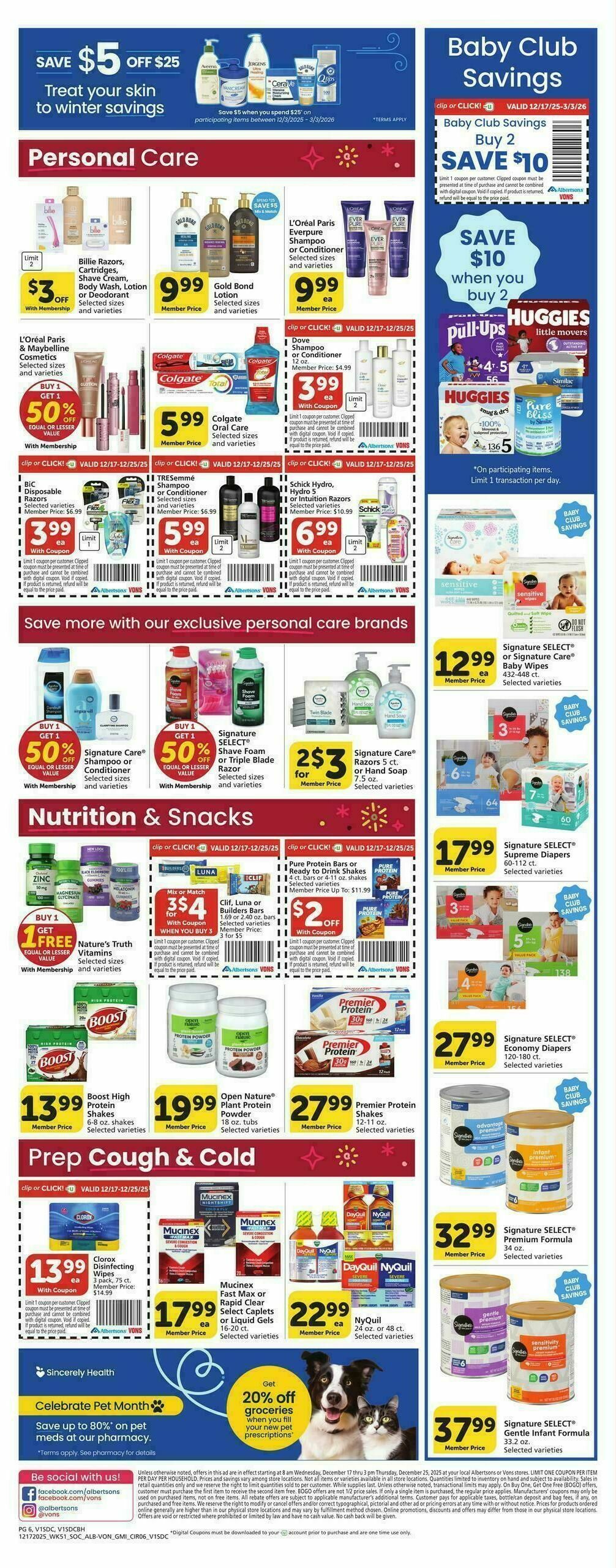 Vons Weekly Ad from December 17