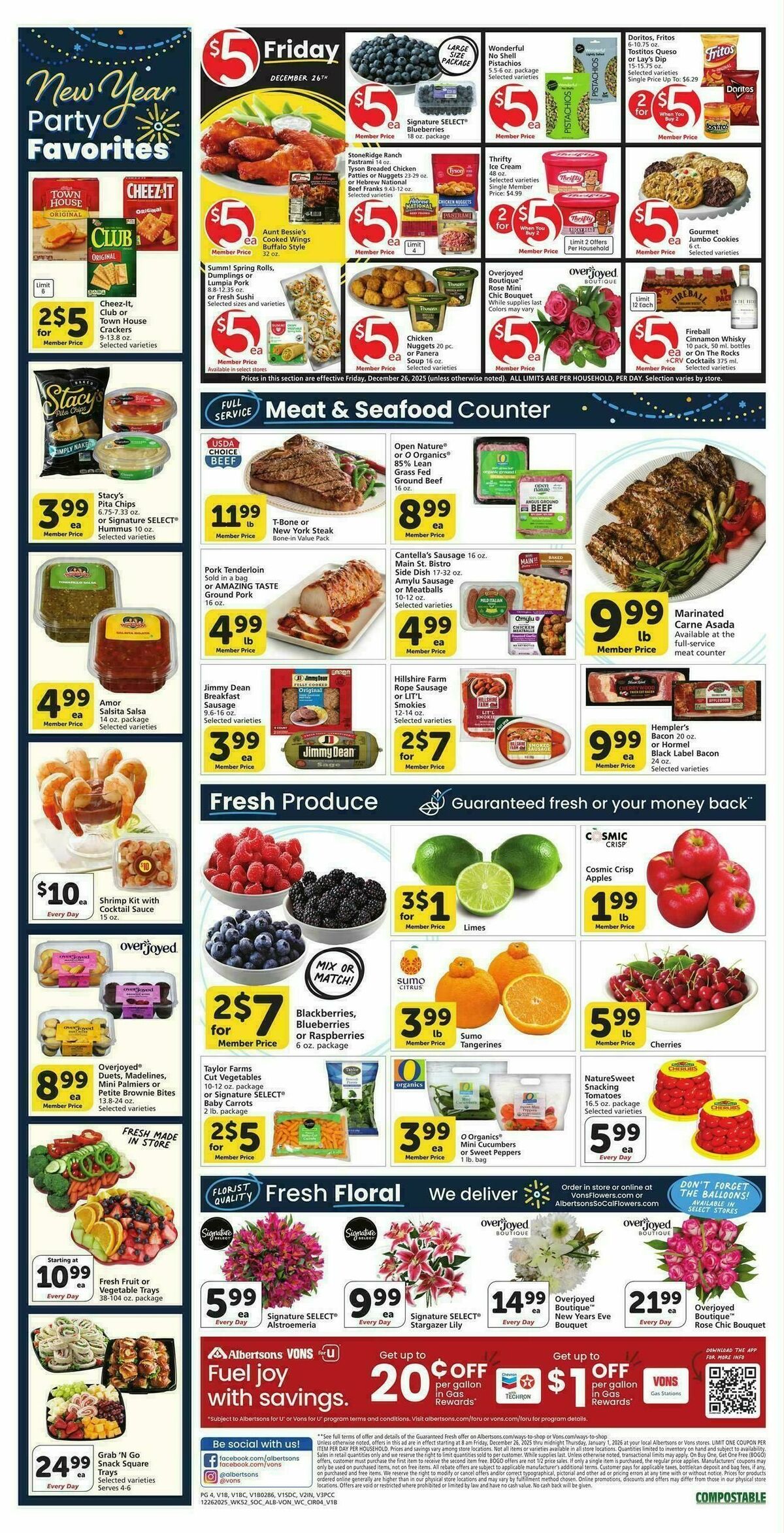 Vons Weekly Ad from December 26