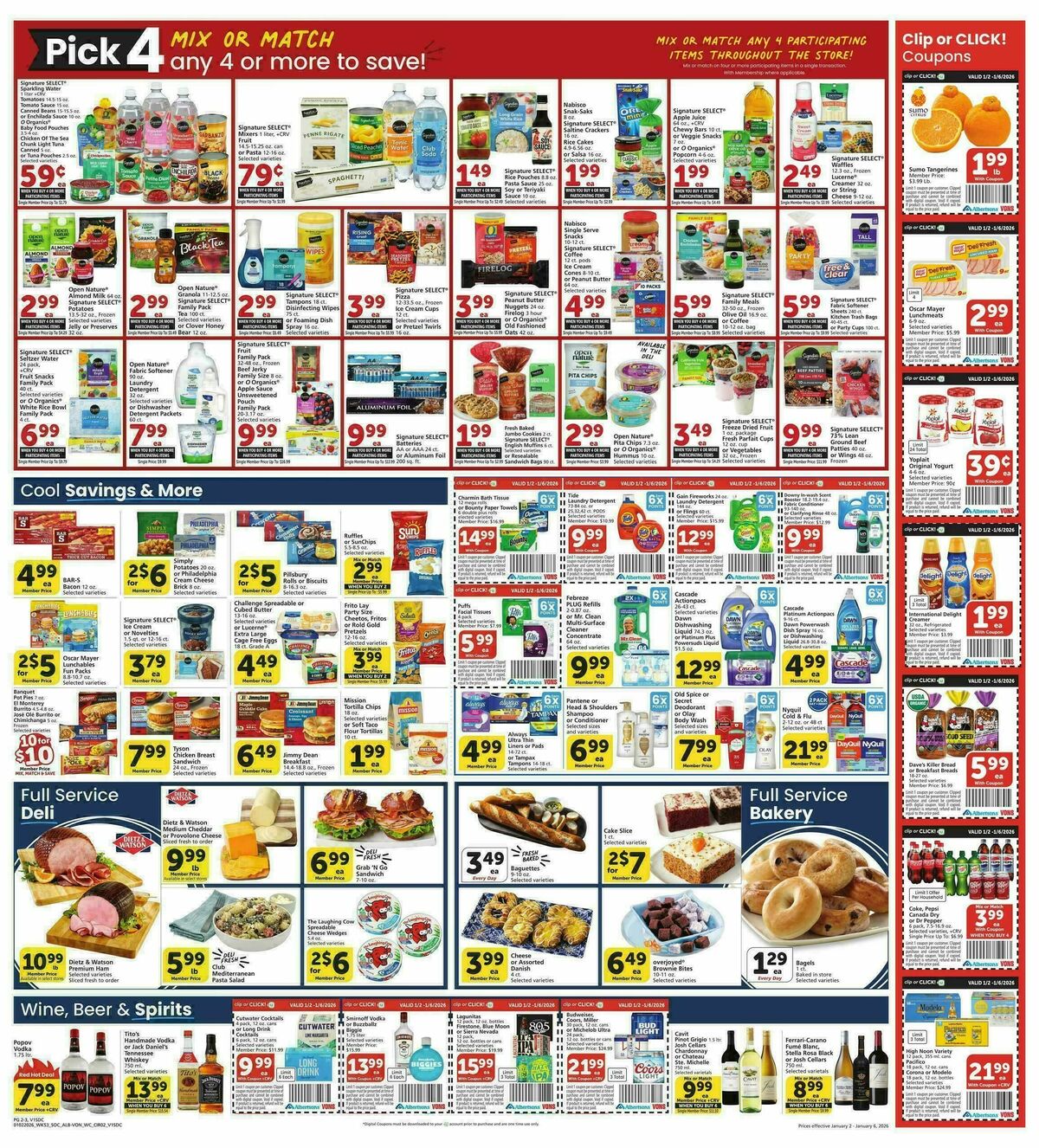 Vons Weekly Ad from January 2