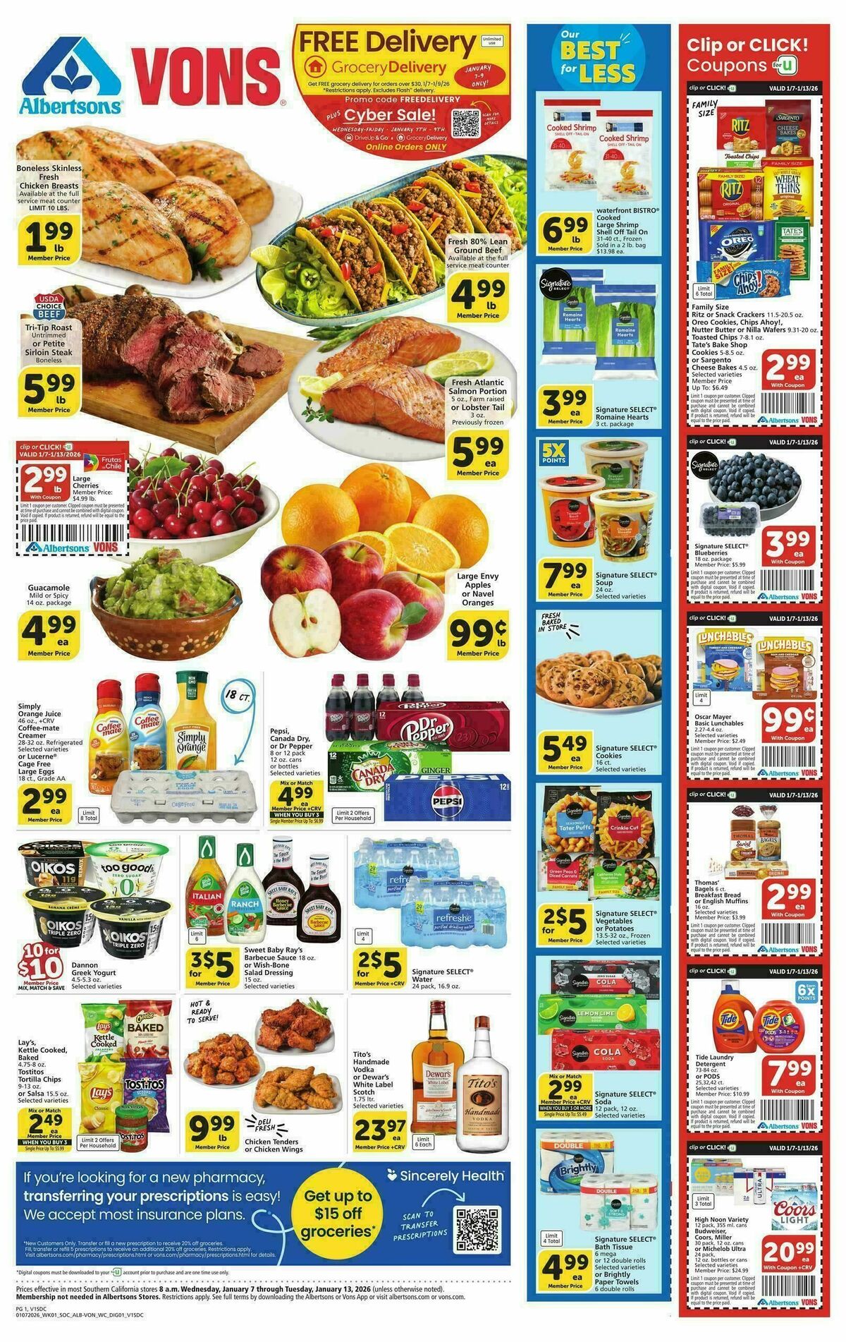 Vons Weekly Ad from January 7