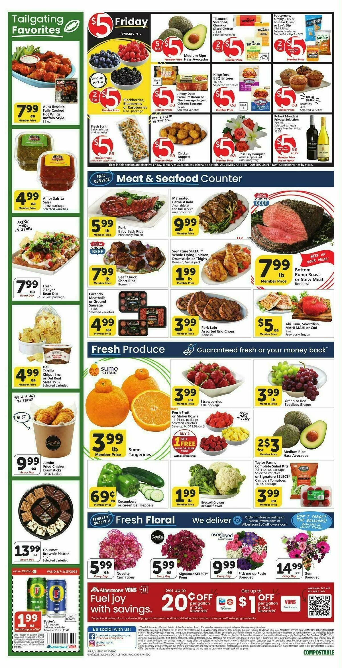 Vons Weekly Ad from January 7
