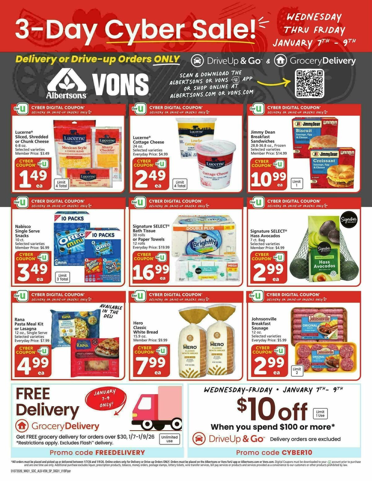 Vons Specialty Publication Weekly Ad from January 7
