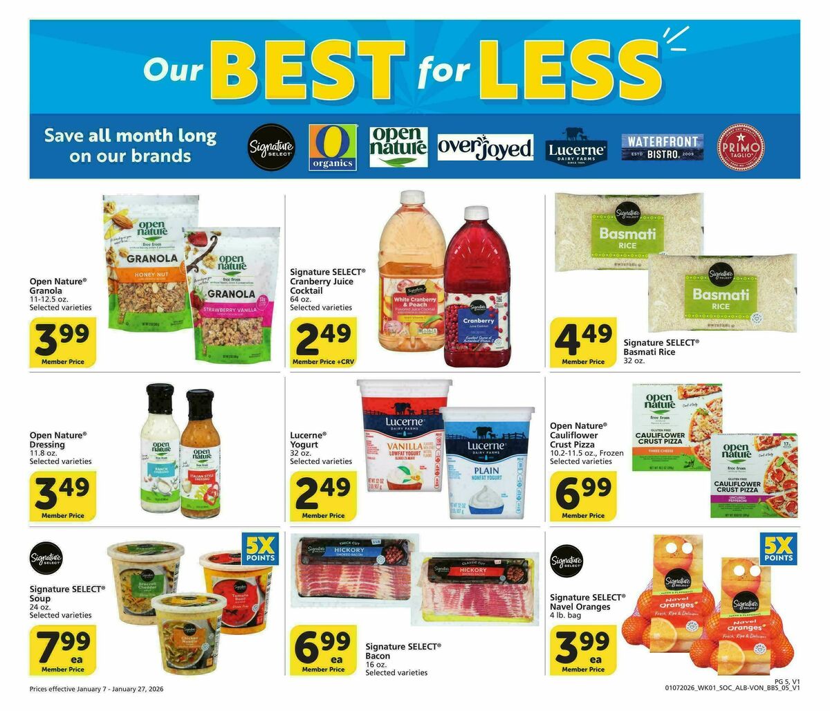 Vons Big Book of Savings Weekly Ad from January 7