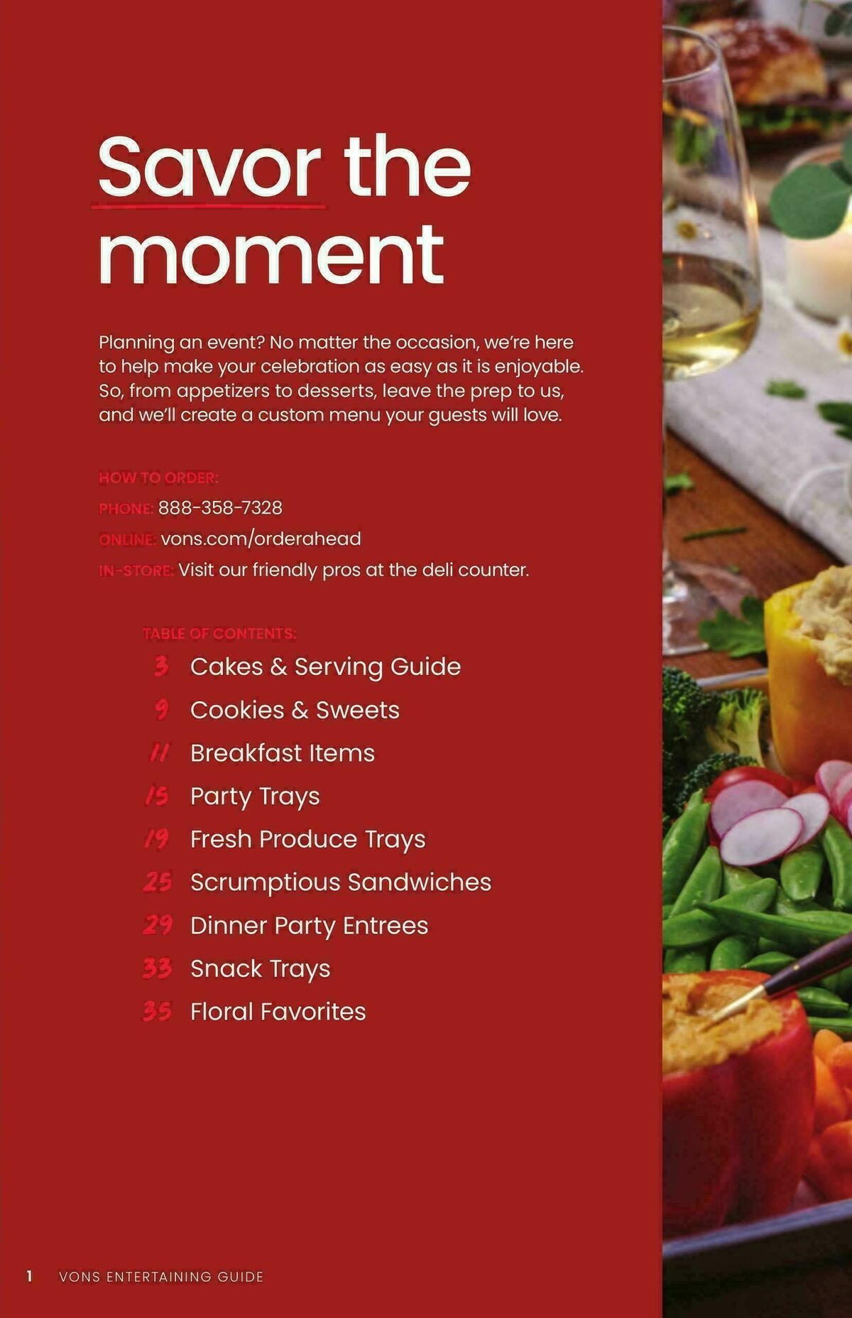 Vons Entertaining Guide Weekly Ad from October 1