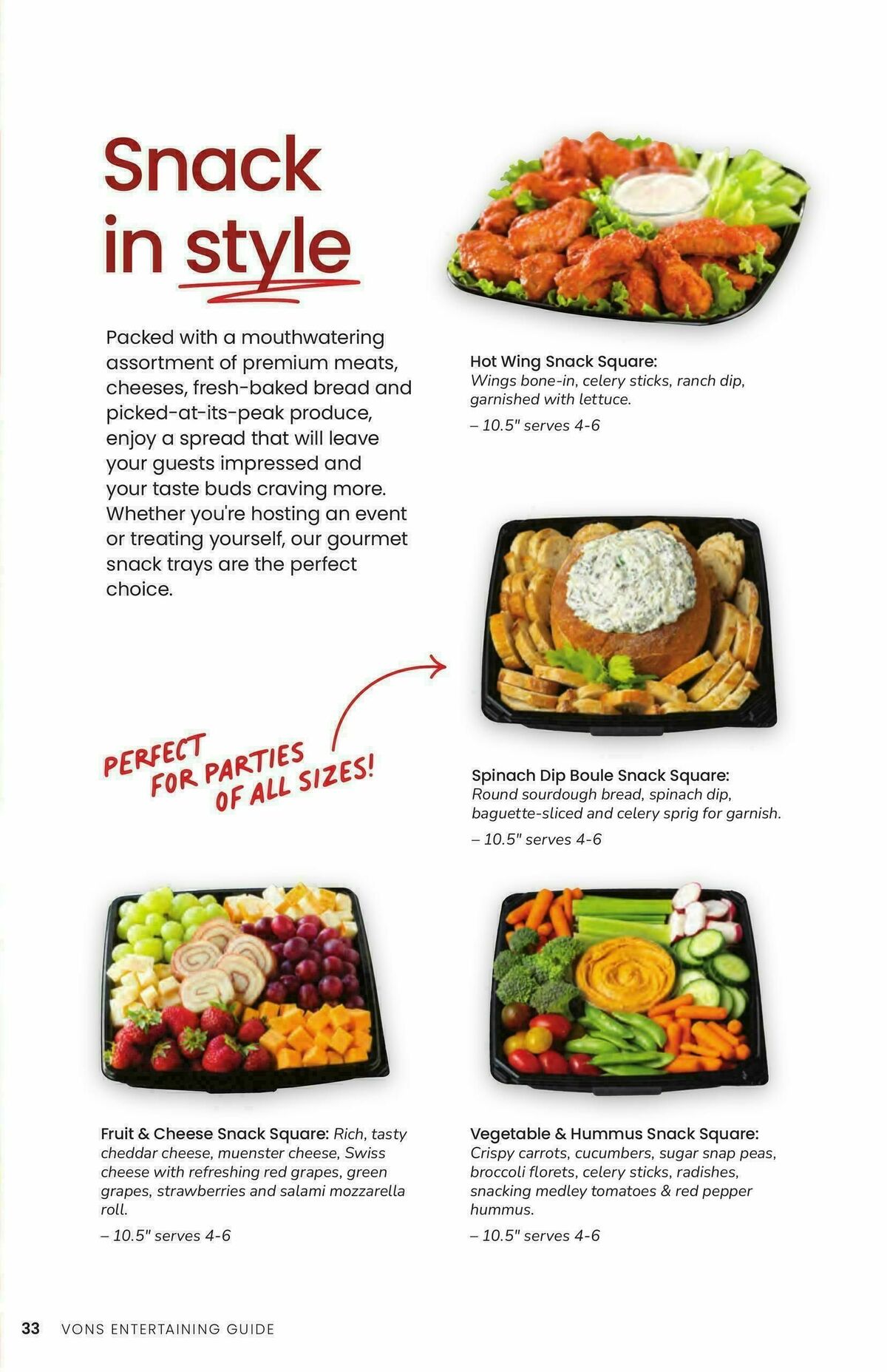 Vons Entertaining Guide Weekly Ad from October 1