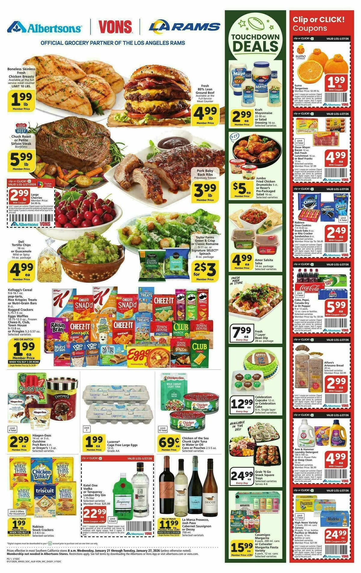 Vons Weekly Ad from January 21
