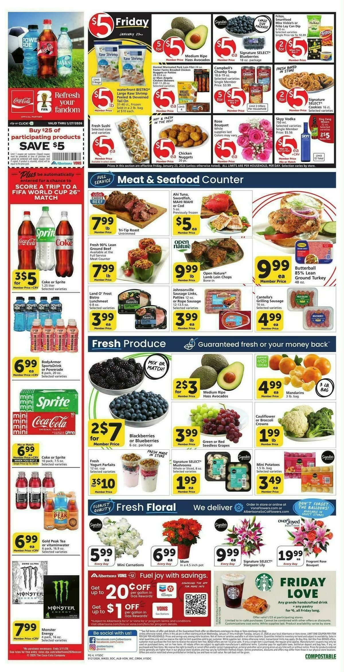 Vons Weekly Ad from January 21