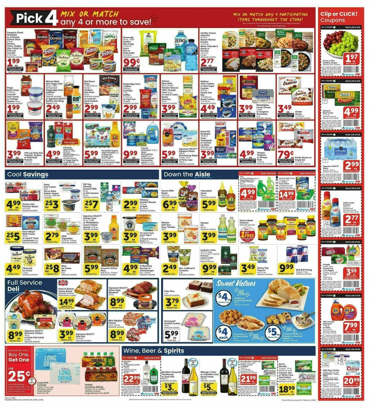 Vons Weekly Ad from January 28