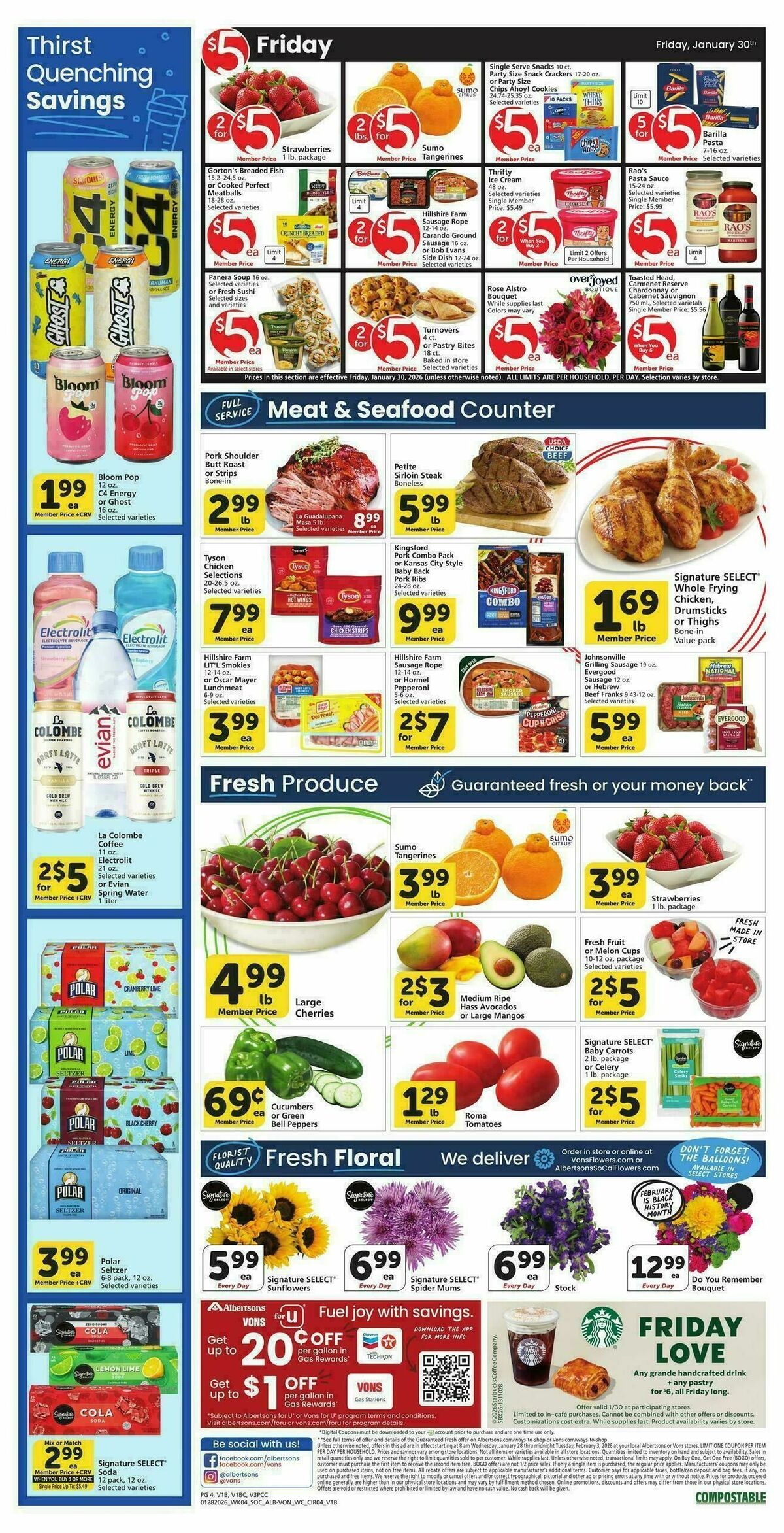 Vons Weekly Ad from January 28