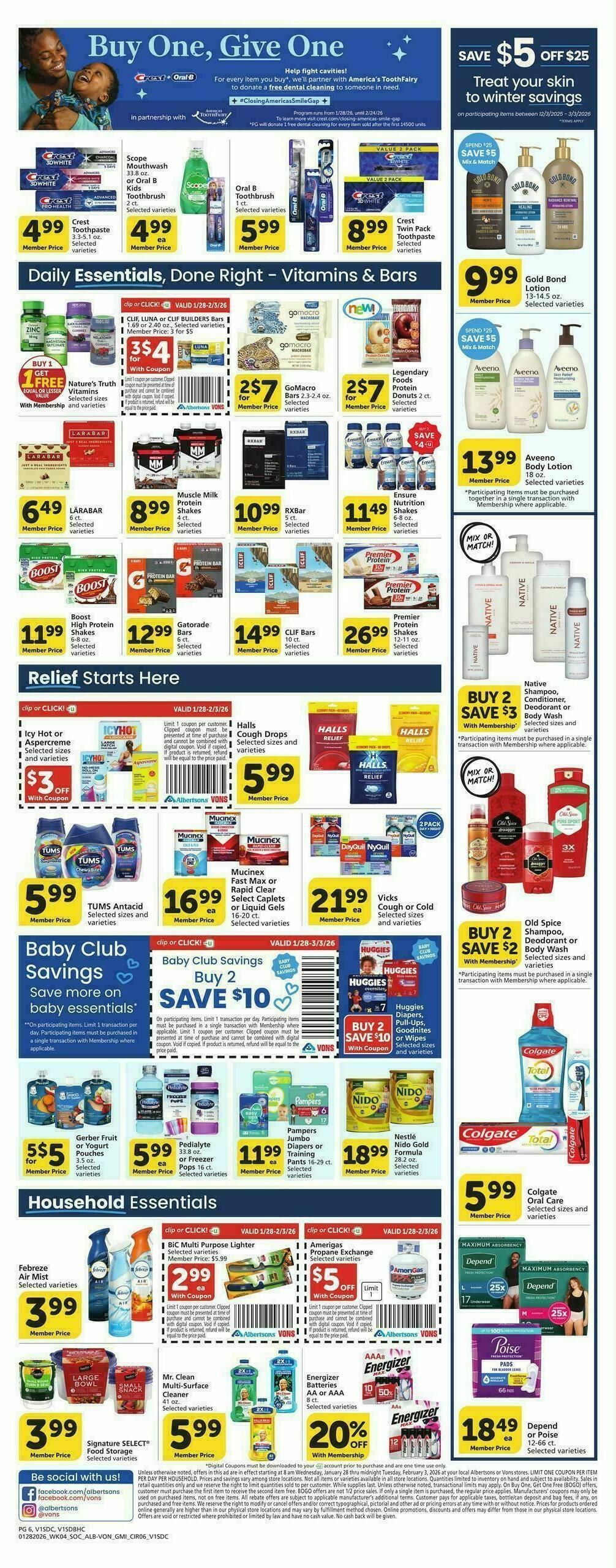 Vons Weekly Ad from January 28