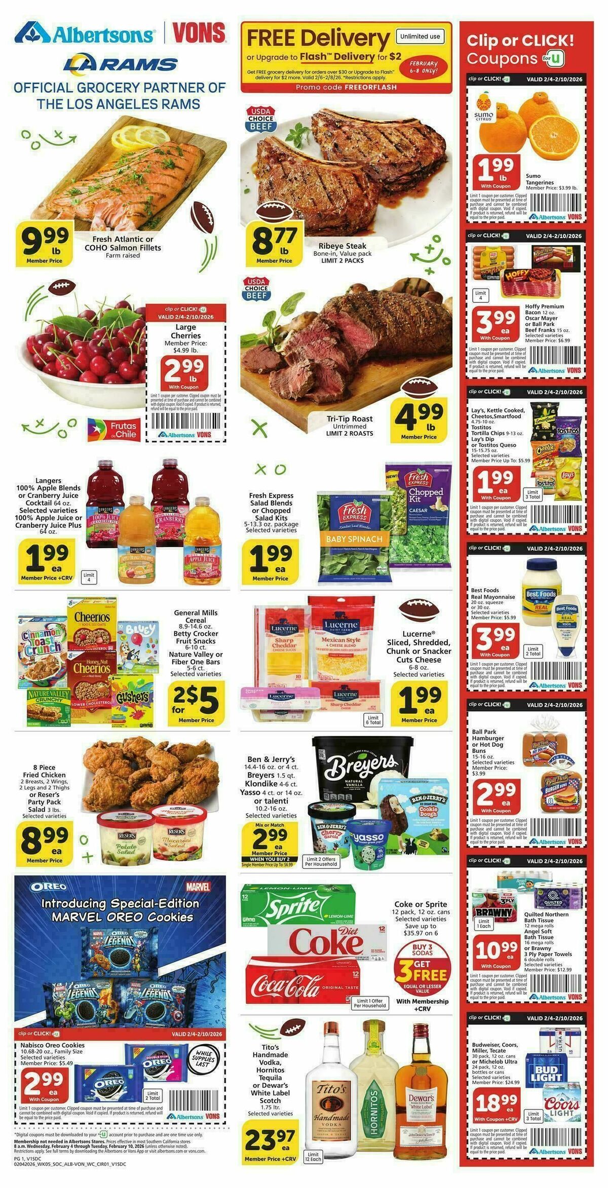 Vons Weekly Ad from February 4