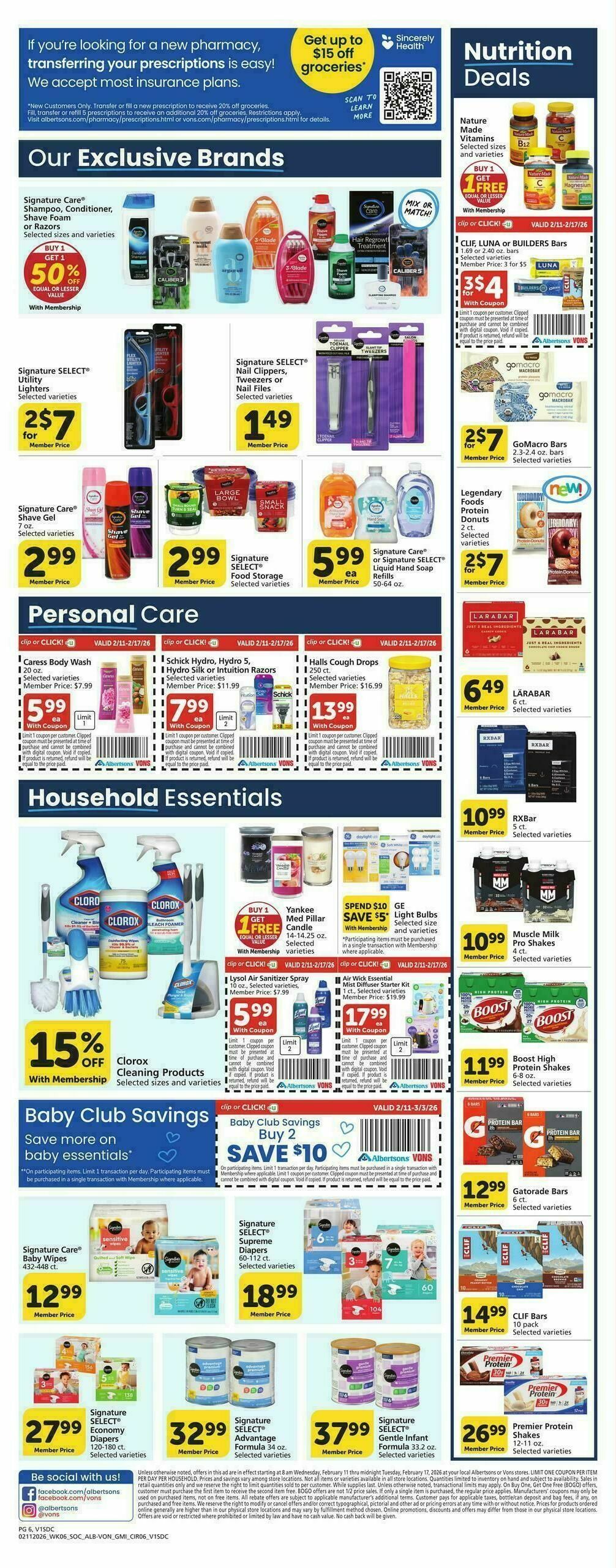 Vons Weekly Ad from February 11
