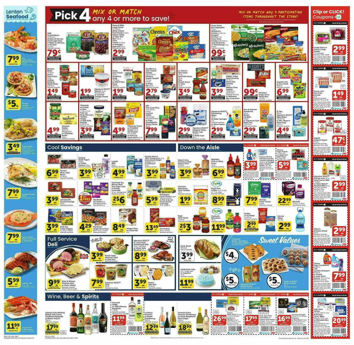 Vons Weekly Ad from February 18