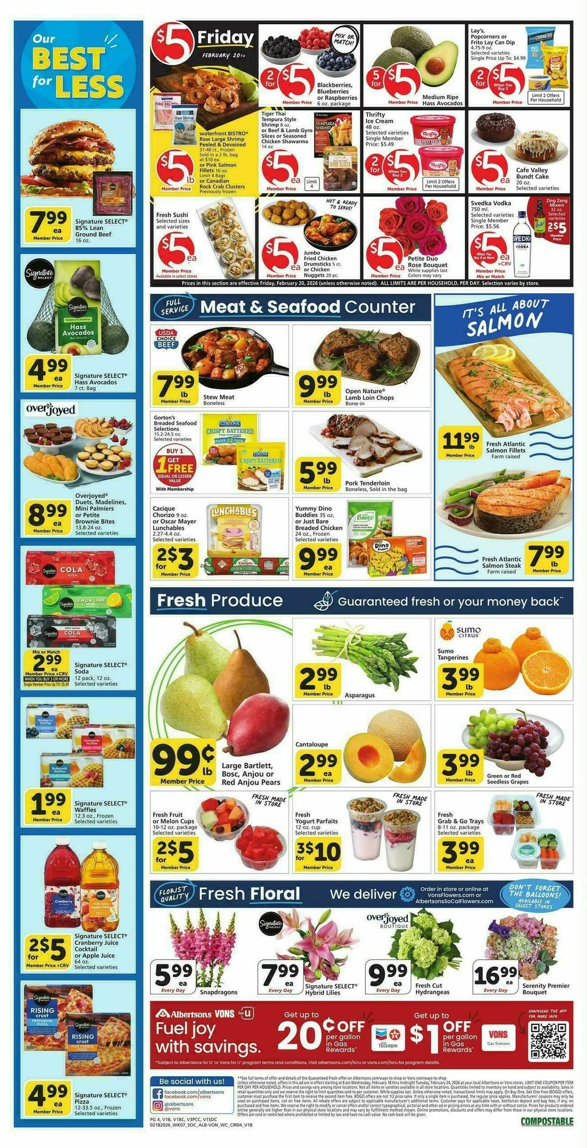Vons Weekly Ad from February 18
