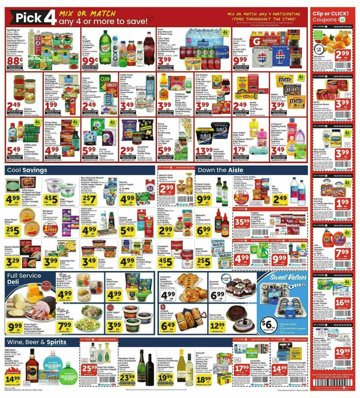 Vons Weekly Ad from March 4