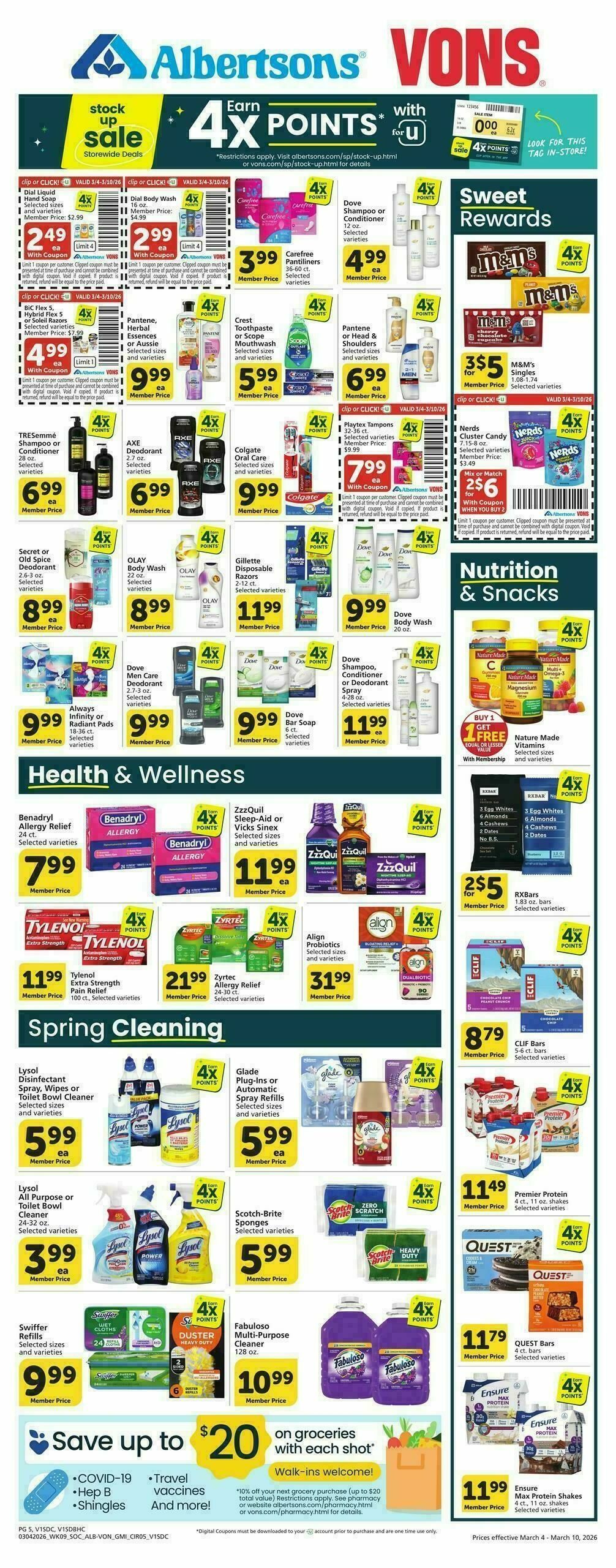 Vons Weekly Ad from March 4