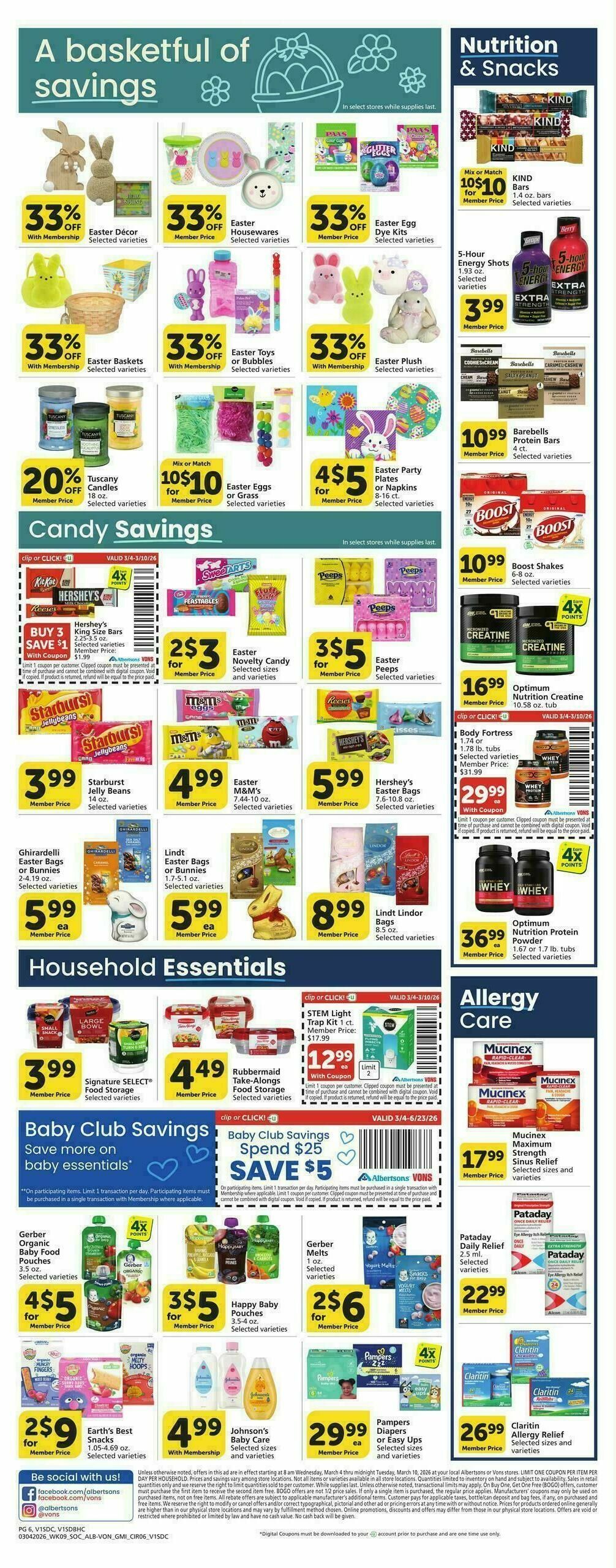 Vons Weekly Ad from March 4