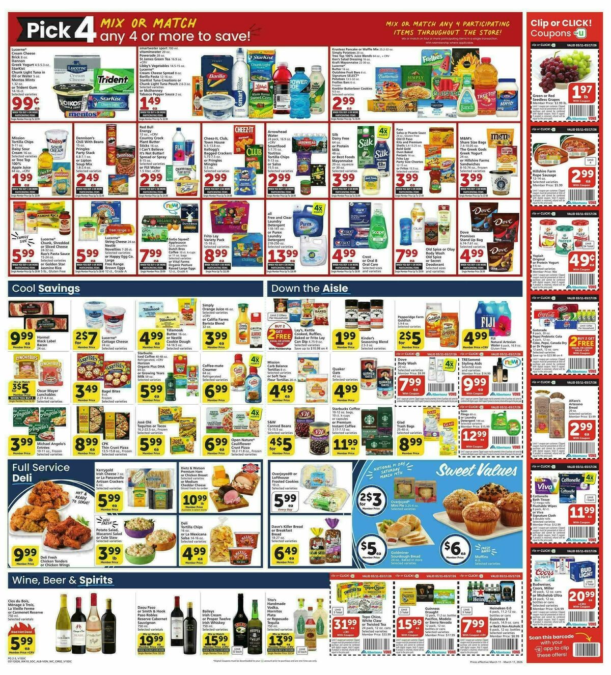 Vons Weekly Ad from March 11