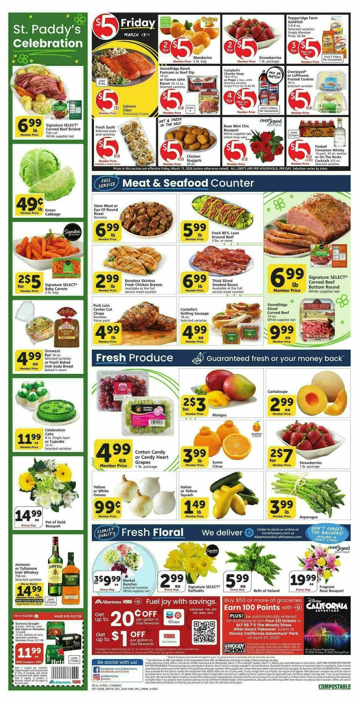 Vons Weekly Ad from March 11