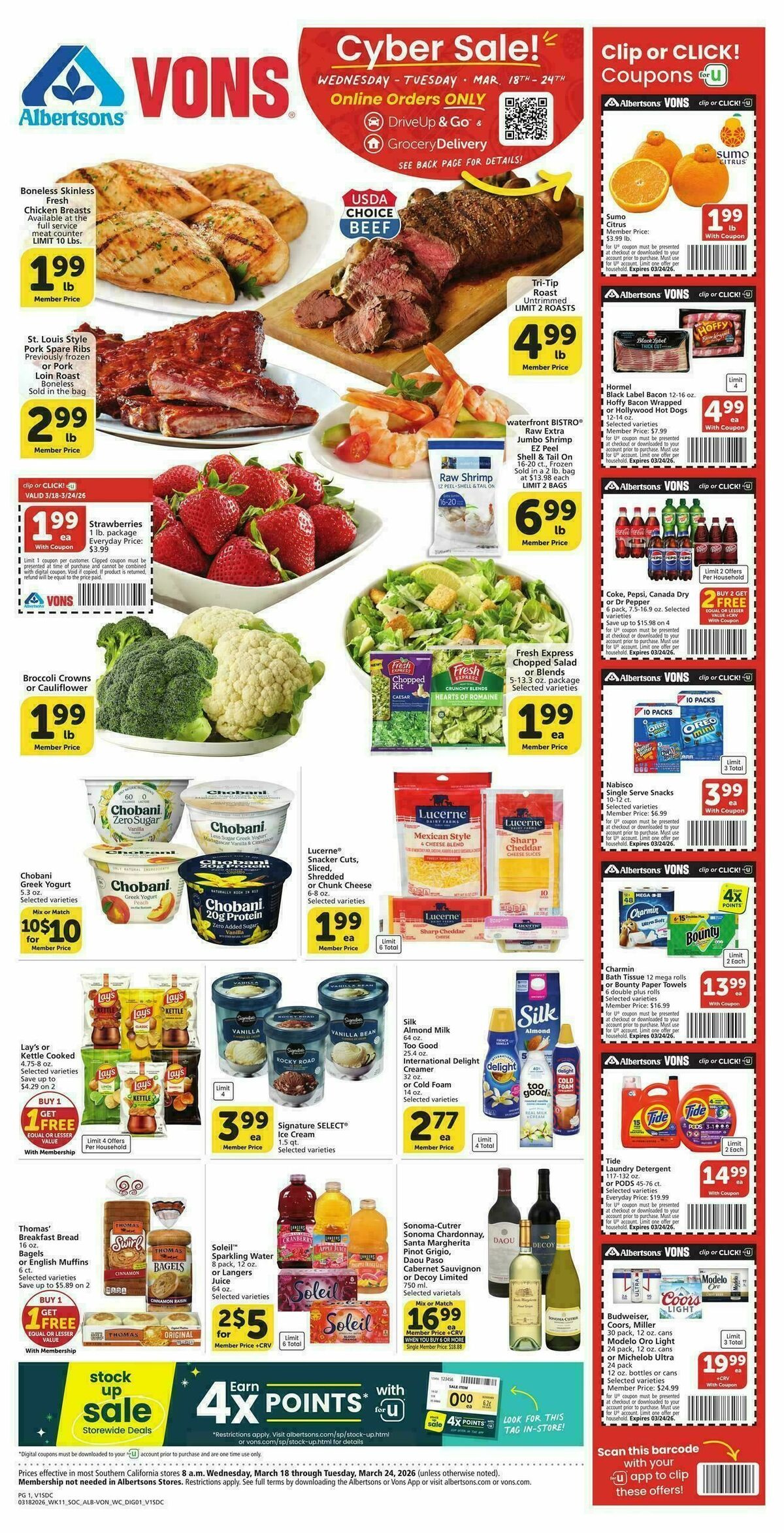Vons Weekly Ad from March 18