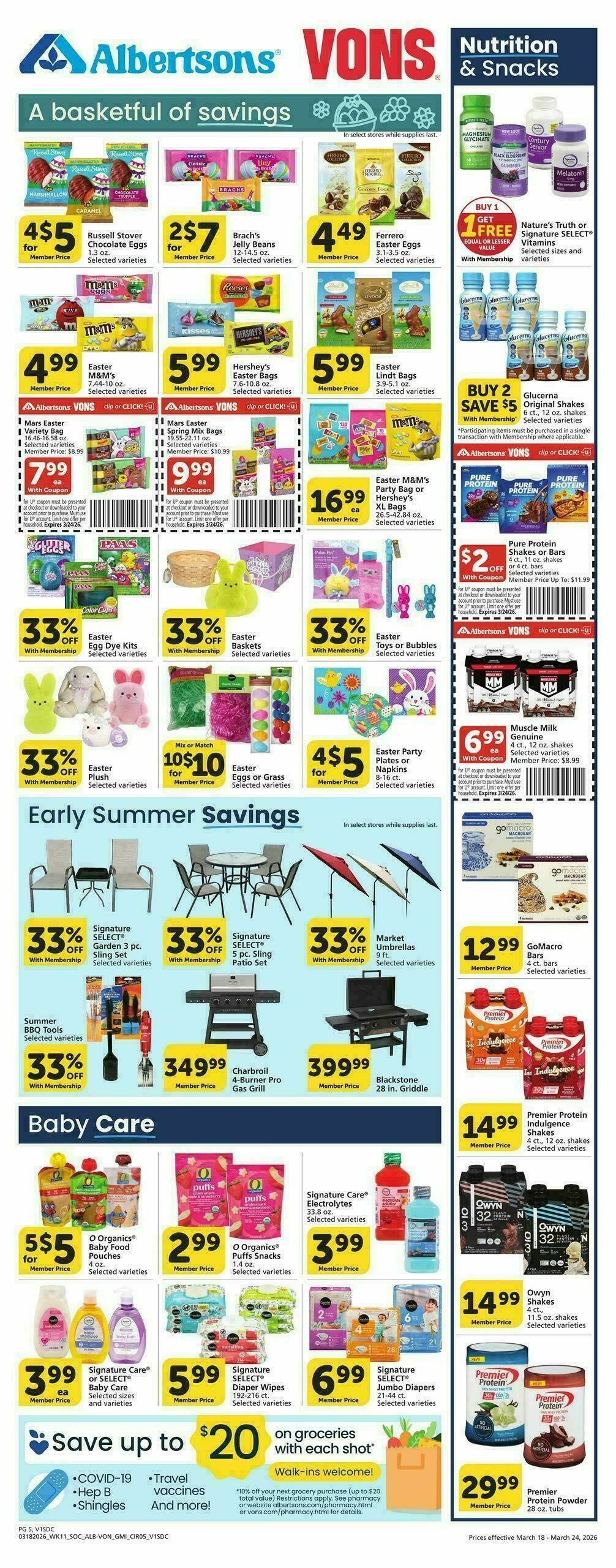 Vons Weekly Ad from March 18